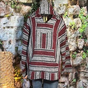 🔥👕 2 for $45 Sale + $4.99 ship Frank’s Baja Hoodie — Gray/Burgundy — Sz Med